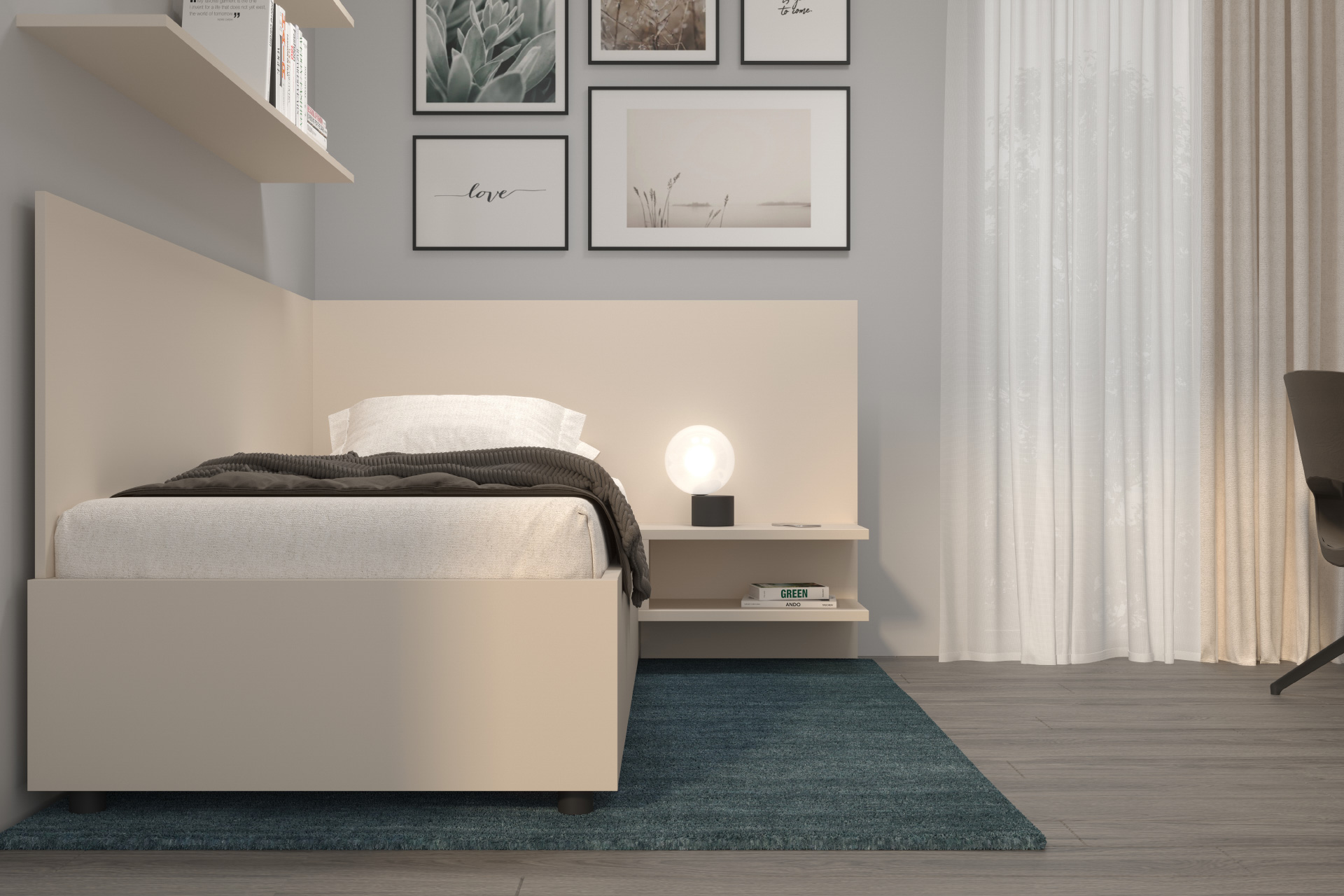 Hanák ložnice univerzální a minimalistický design SALY